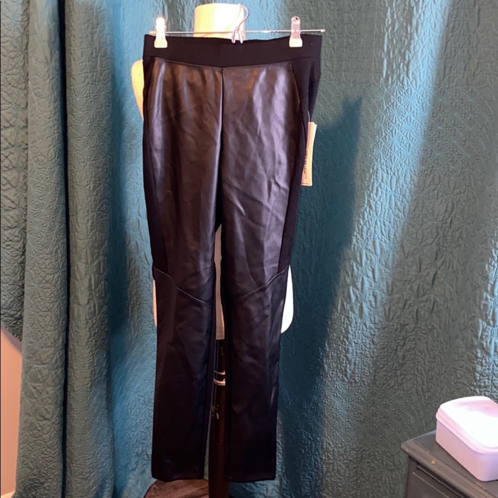 Last chance! Faux leather leggings - NWT